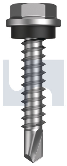 SCREW SDM HEX SEAL C4 10-16 X 25 BASALT 